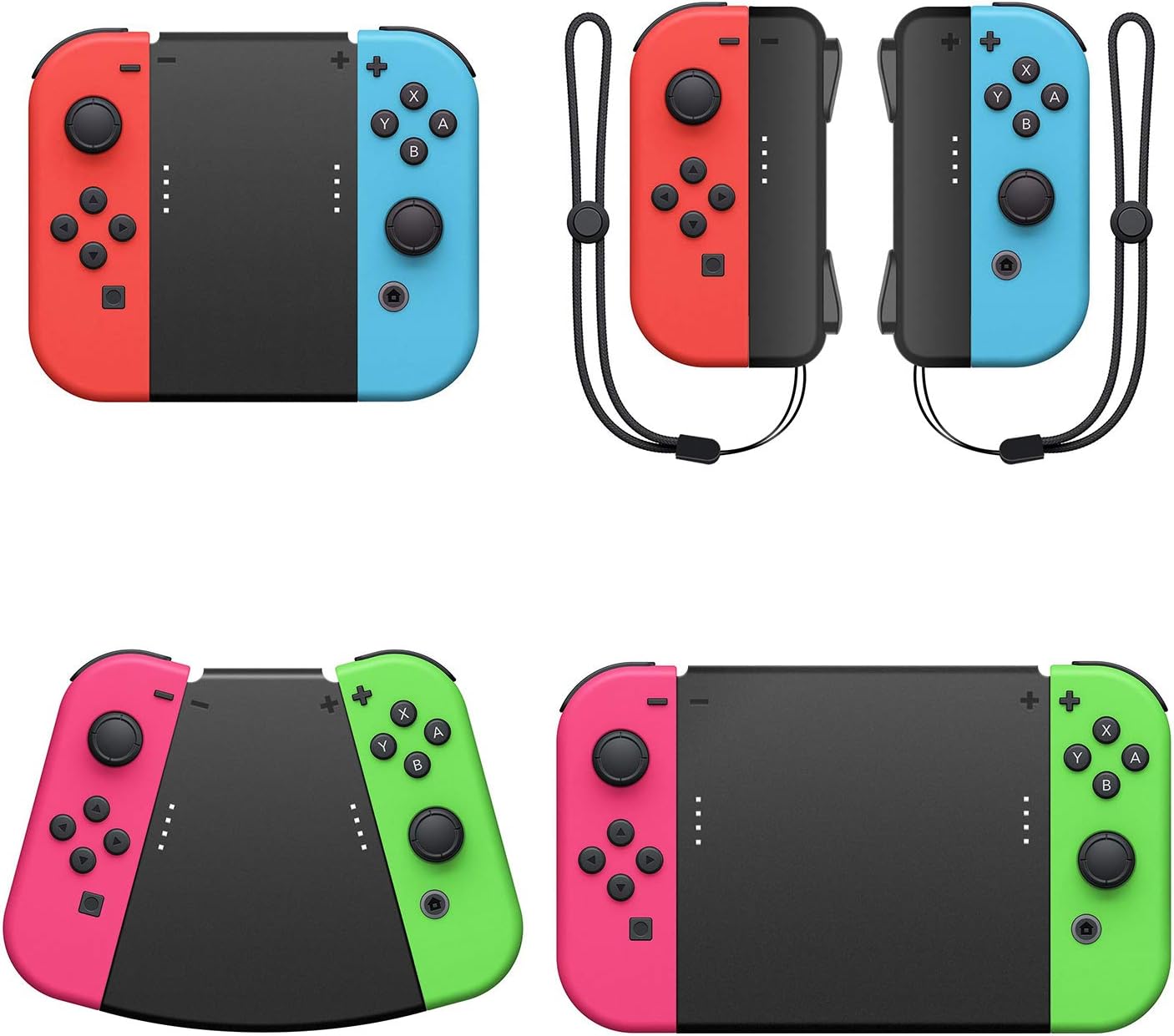 Fyoung 5 in 1 Hand Grip Connector Pack for Nintendo Switch Joy Con with