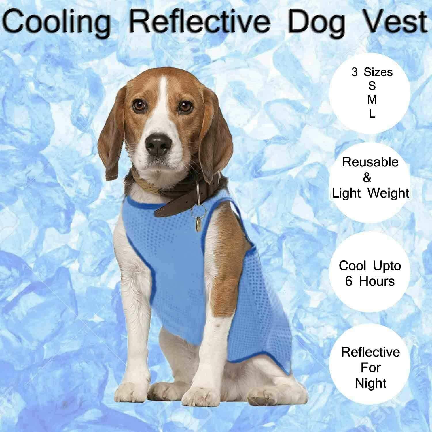 Pet GuruDog Cooling Vest, Breathable Cooling Coat Outdoor Anti-heat Summer Jacket (Small)