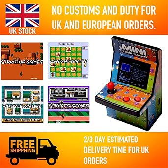 108 In 1 Built In Mini Classic Arcade 2 5 Retro Bartop Dual Games