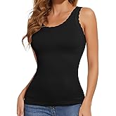JOYSHAPER Women Shapewear Tank Tops Stretchy Lace Cami Shaper for Tummy Control Shapewear Camisole Comfy Cami Undershirt