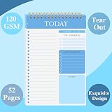 Thboxes 2 Pack To Do List Notebook A5 Undated Spiral 52 Sheets 104 Pages Pink view 3