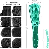 BESTOOL Detangle Hair Brush for Black Natural Hair Curly 3/4abc Texture Green view 4
