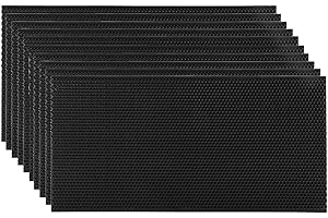 BEEXTM Beehive Waxed Coated Foundation Sheet Beehive Foundation Sheets Waxed Foundation Sheet Plastic Portable Honeycomb Sheet Nest Foundation Sheet Beehive Equipment Fit Deep Frame Black 10 Sheets