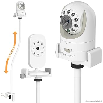 Amazon Com Baby Monitor Mount Camera Shelf Flexible Video Stand For Nursery Universal Holder Compatible With Infant Optics Dxr 8 And Most Baby Monitors Attaches To Crib Cot Shelves Or Furniture Baby