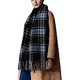 Wander Agio Winter Women Warm Scarf Long Shawl Large Scarves Cold Weather Thicker Blanket Wrap Colour Plaid Stripe