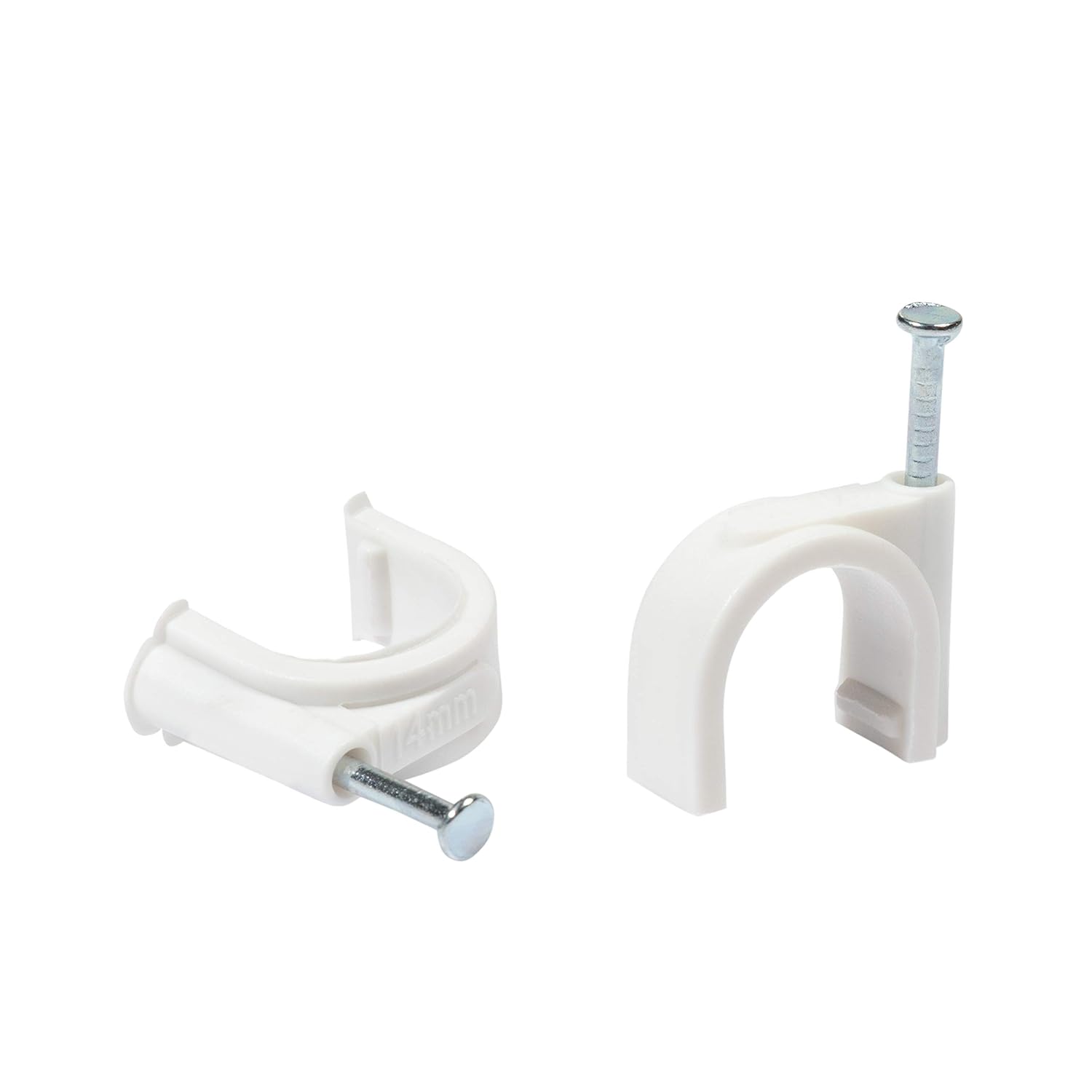 Cable Management for RG6 6mm Circle Wire Fastener with Steel Nail 8mm