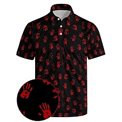 Xdceu Golf Polos for Men - Funny Golf Shirts Print