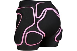 WEWAYSTEP 3D Protection Padded Shorts, Hip Butt Tailbone Crash Pad Pants, Impact Protective Gear for Figure Skating Snowboarding Ski Roller Skateboard