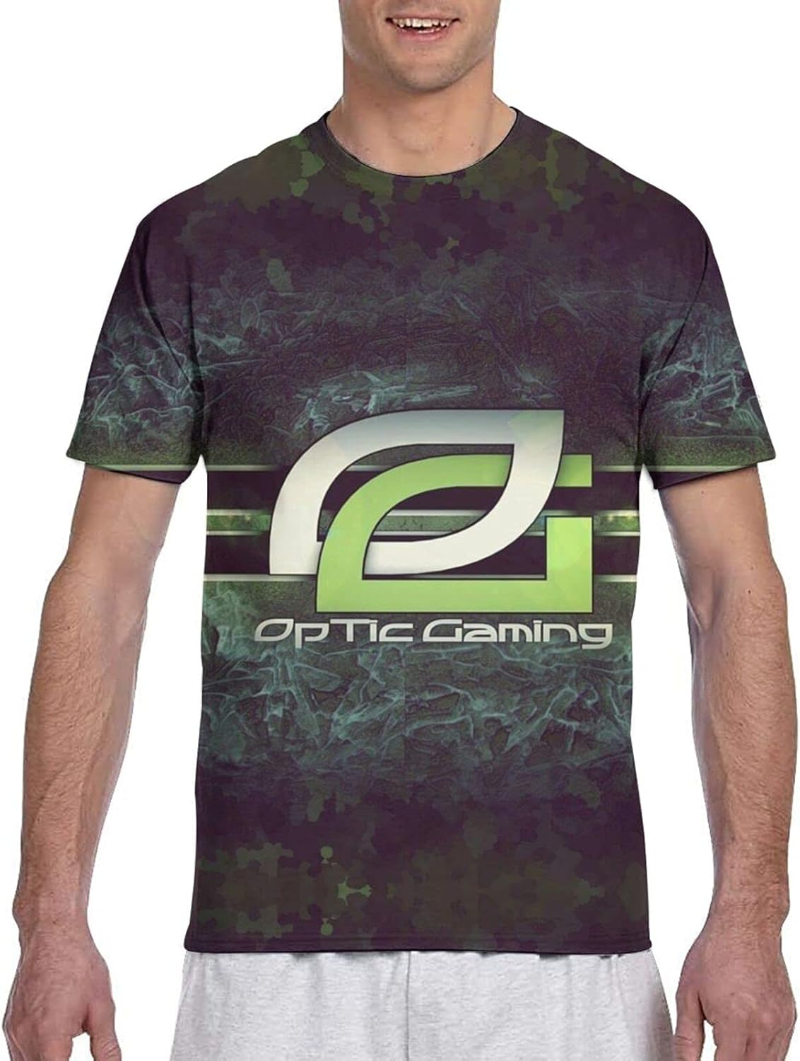 Optic Team Gaming TShirt for Mens 3D Printing Crew Neck Short Sleeve Tee Shirt Top Blouse