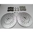 TopEuro replacement front brake pads & rotors for Maserati Levante S LOW DUST #587