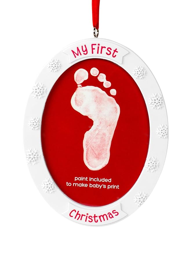 baby footprint christmas