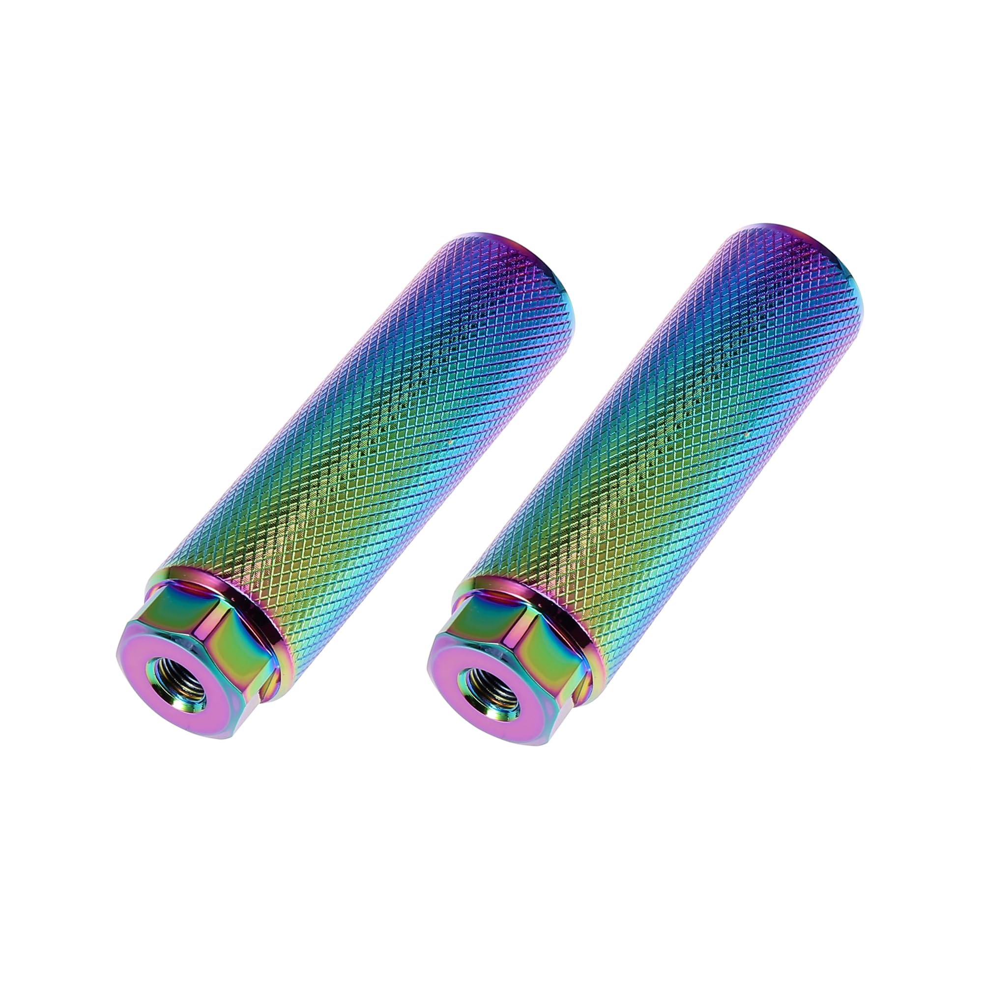A ABSOPRO Pair 100x28mm Axle Foot Pegs for Bike Fit 3/8 Inch Axles Multicolor Item Replacement