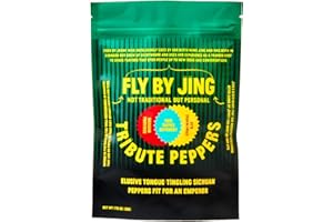 FLYBYJING Tribute Pepper, Premium Sichuan Pepper Sourced from Chengdu, Tingly and Numbing w/Floral and Citrus Notes, Make Ico