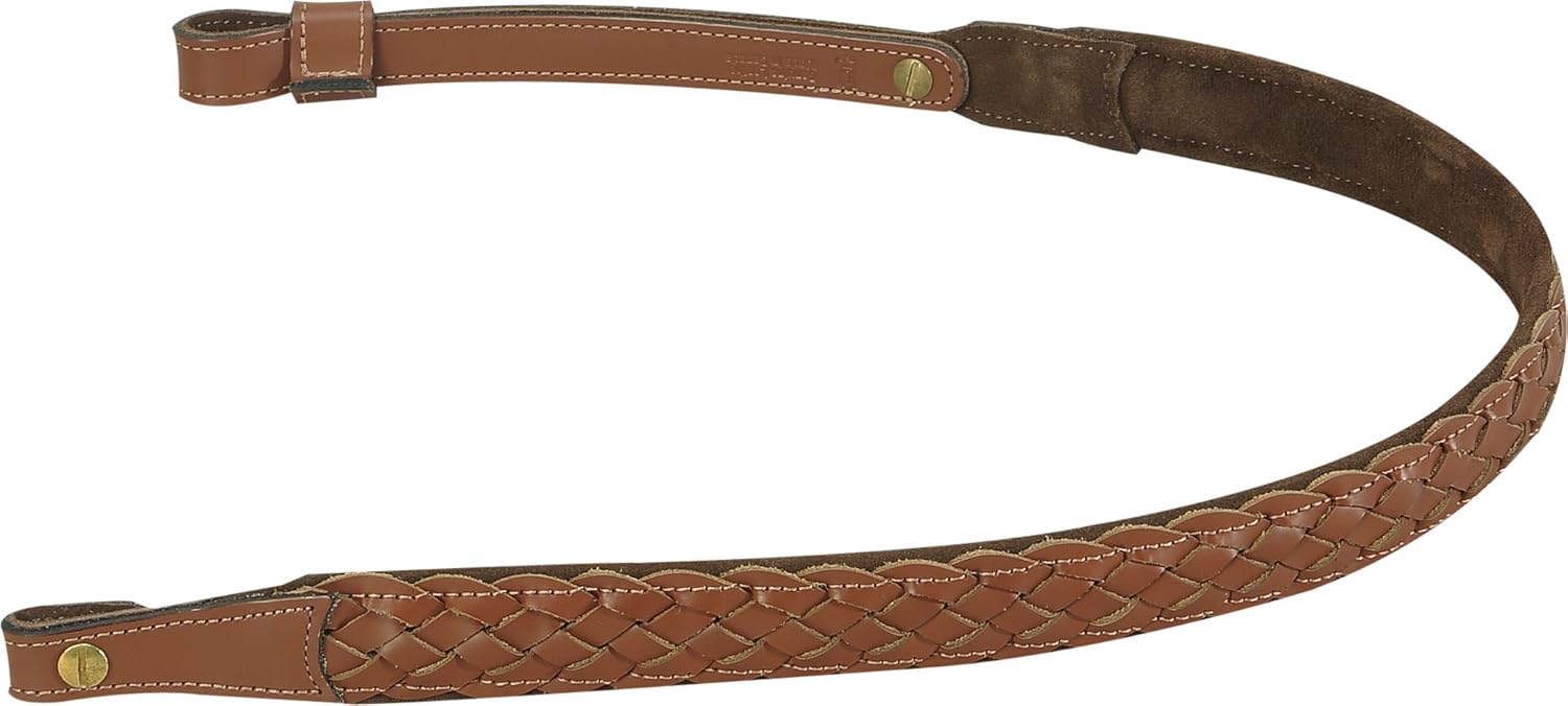 Levy's Leathers EX7BS Braided Leather Rifle Sling (Walnut