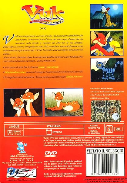 Amazoncom Vuk Il Cucciolo Di Volpe Dvd Italian Import