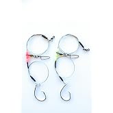 Iron Jaw 2 Pack of Beach Shark Fishing Rigs castable Bite Proof Leader with Mustad 12/0 Hook Heavy Duty Shark/Grouper Fishing rig