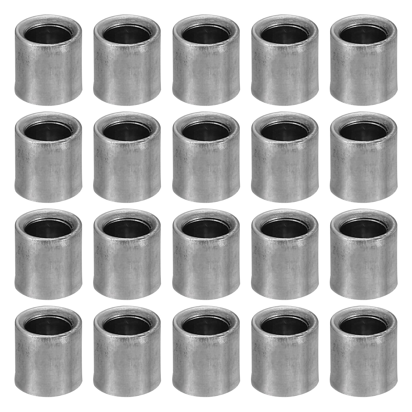 PATIKIL M5 Steel Spacers, 40 Pcs Metal Spacers Steel 5.2mm ID x 8mm OD x 7.9mm L Carbon Steel Spacer Screw Standoff Round for 1/5in or M5 Screw Bolts