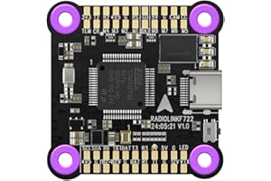Radiolink F722 Flight Controller Betaflight/INAV 8 Channels FC, OSD Integrated Support DJI O3/O4 & CADDX HD and 5.8G Analog Transmission, SBUS/CRSF for FPV Racing Drone, Quadcopter, Airplane and More