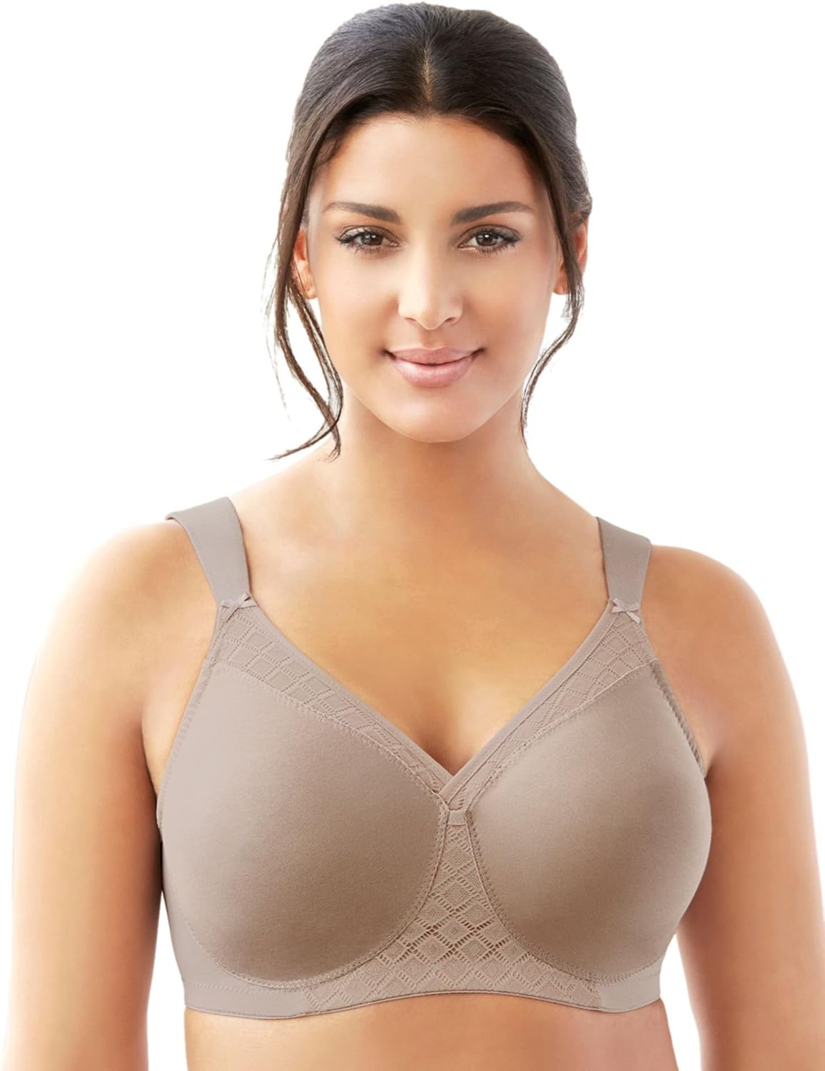 Glamorise Women's Full Figure MagicLift Non-Padded Wirefree T-Shirt Bra #1080 at  Women’s Clothing store