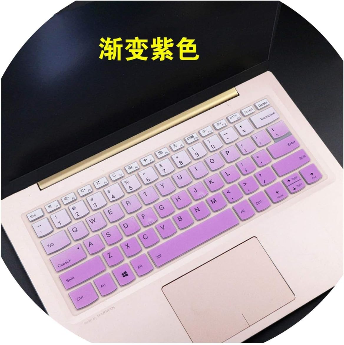 for Lenovo Ideapad S340 S340 14 Api S340 14iwl S340 14api 14 Inch / C340 15iwl 15 15.6 Inch Laptop Keyboard Cover Skin Protector,Fadepurple