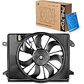 PHILTOP Radiator Cooling Fan Assembly for 2009-2010 Charger 2.7/3.5/6.1L | for 2009-2010 300 2.7/3.5/6.1L, 2009-2023 Charger 5.7L, Challenger, 300 5.7L, Replace# 68050129AA, CH3115169, 621526