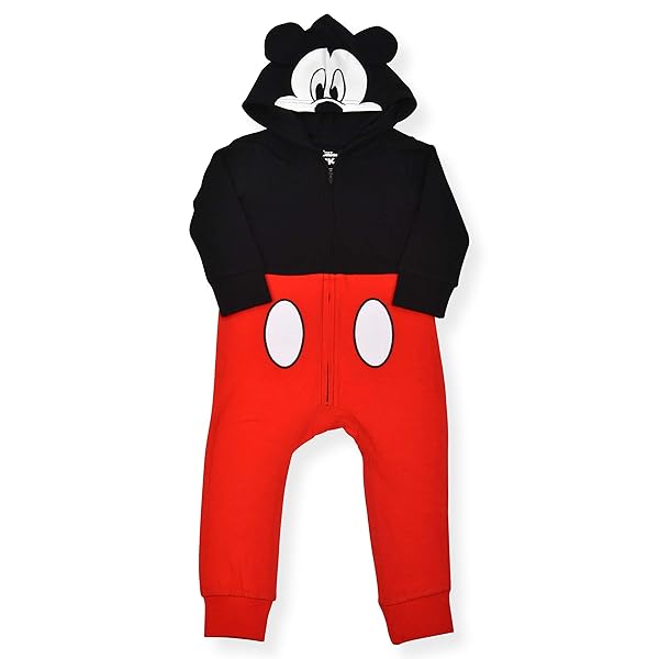 DISNEY MICKEY MOUSE DONALD DUCK OR GOOFY BOYS COVERALL ONESIE FOR NEWBORN, TODDLER AND INFANT