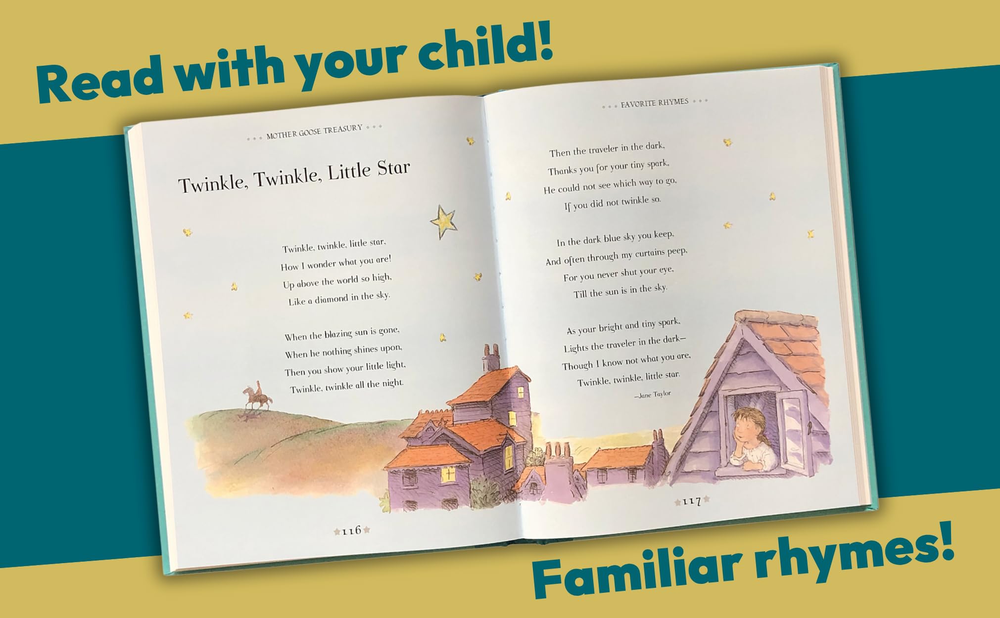 Mother Goose Treasury: A Beautiful Collection of Favorite Nursery Rhymes for Children (Hardcover Storybook Treasury)