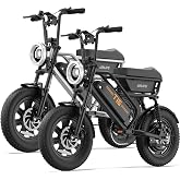 URLIFE Electric Bike for Adults Teens,1000W Peak Ebike with Storage Box,48V 13AH Battery,20+MPH Electric Dirt Bike,16" Fat Tire Off-Road E Bike,UL 2849 Certified