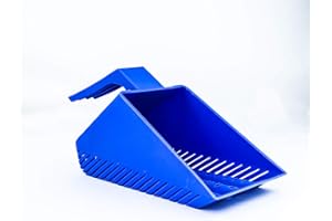 AQUA KT Aquarium Gravel Sand Shovel Scoop Cleaner Blue for Fish Tank Cleaning Tool