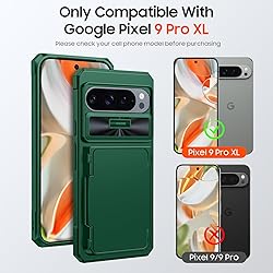 CENMASO for Google Pixel 9 Pro XL Case with Card