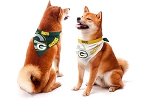 Littlearth NFL Home and Away Pet Bandana Set with Ties