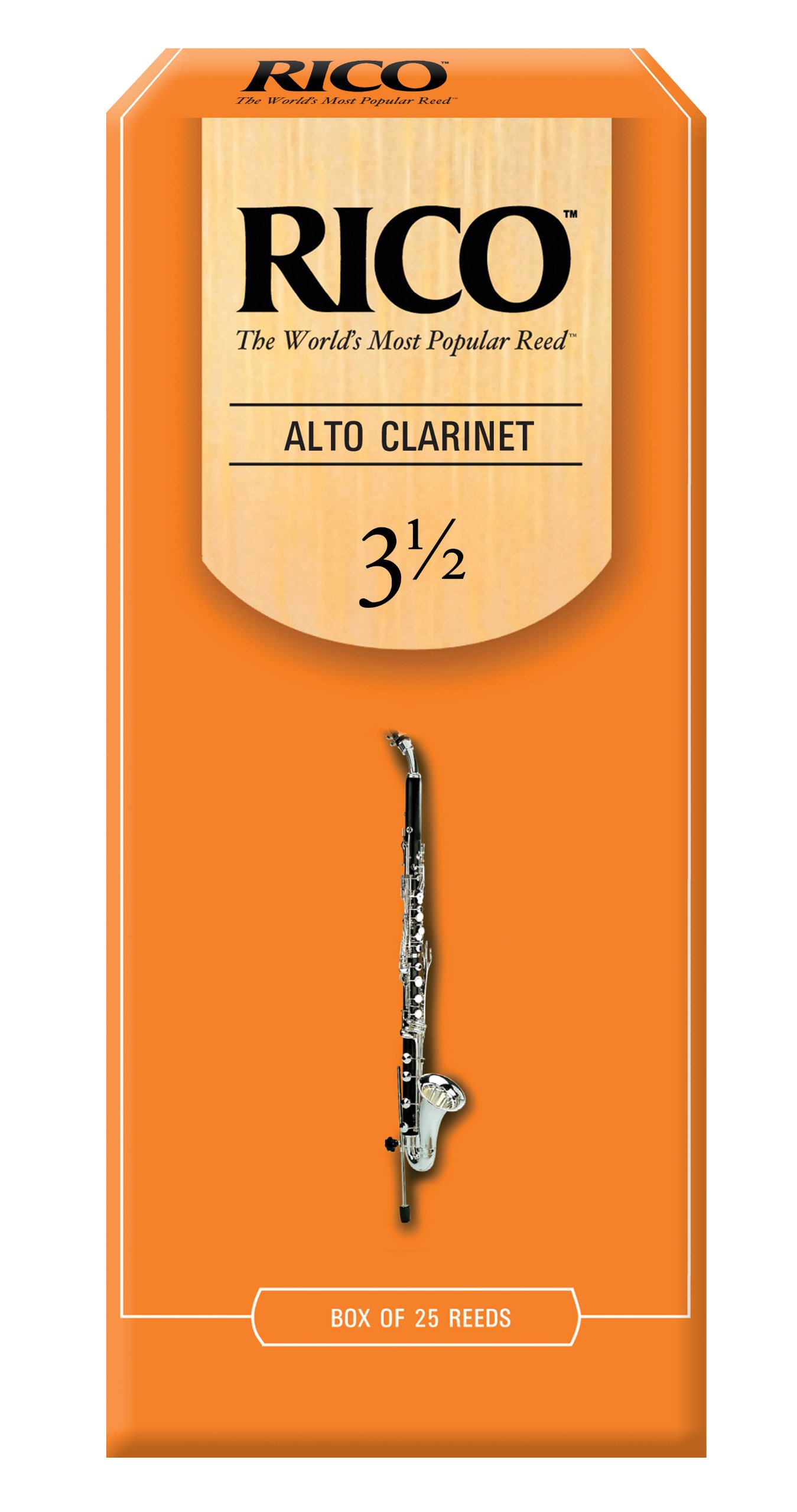 Rico 3.5 Strength Reeds for Alto Clarinet (Pack of 25)