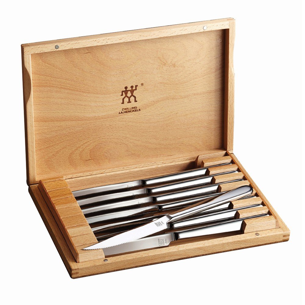 ZWILLING J.A. Henckels 39130-850 Zwilling Accessories Steak Knife Set, 2.3, Stainless Steel