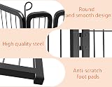 HOMIDEC Dog Pen 8 Panel Playpen with Door 60cm High Indoor Outdoor view 7