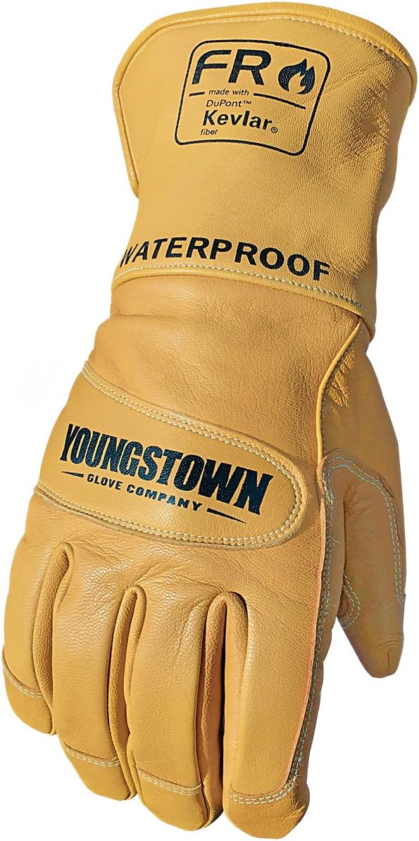 Youngstown Glove 11-3285-60-S Waterproof Leather Utility Lined with Kevlar Gloves