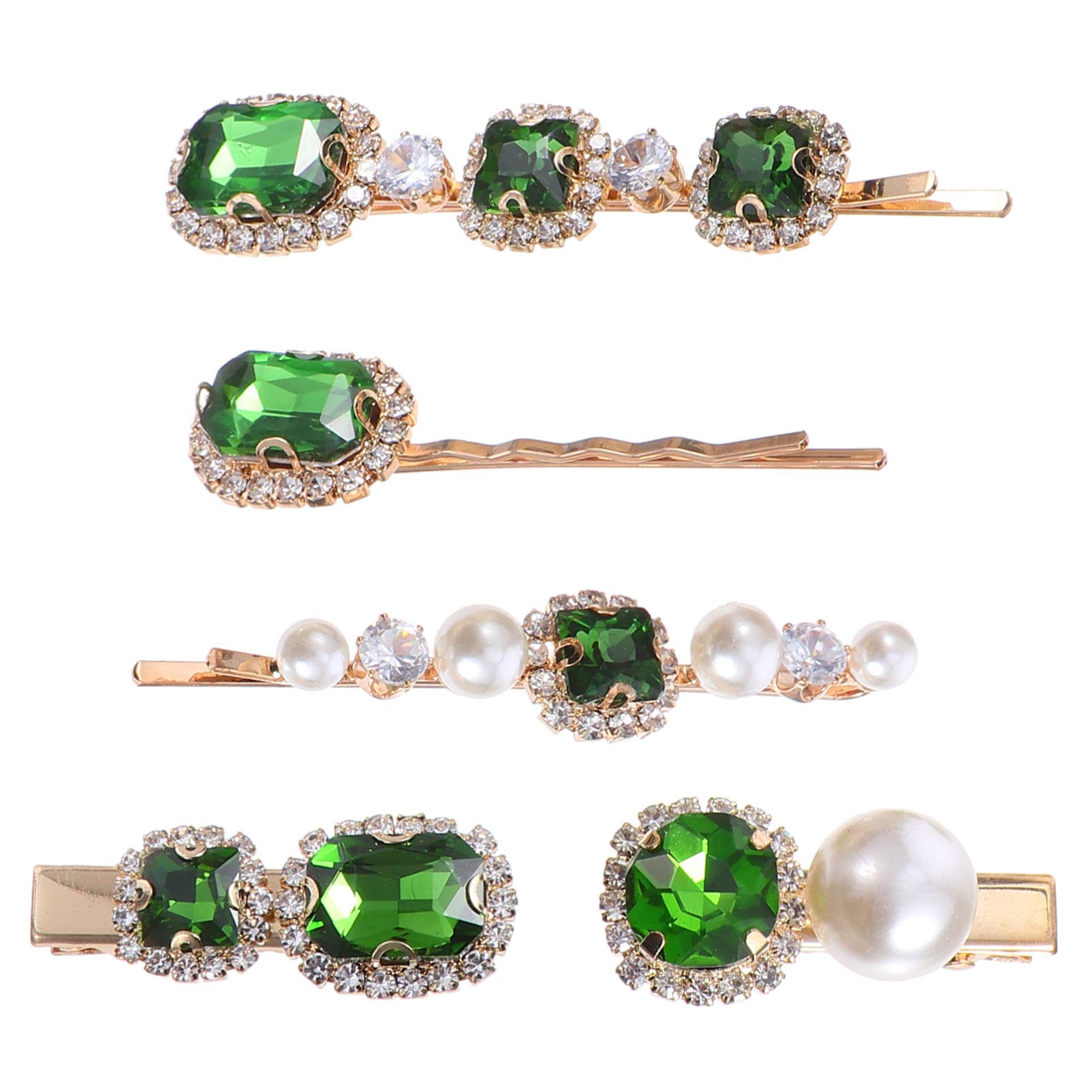 Lurrose Rhinestone Hair Clip Stylish Women Hair Barrette Lightweight Decorative Accessories for Parties Special Occasions Elegant Pins
