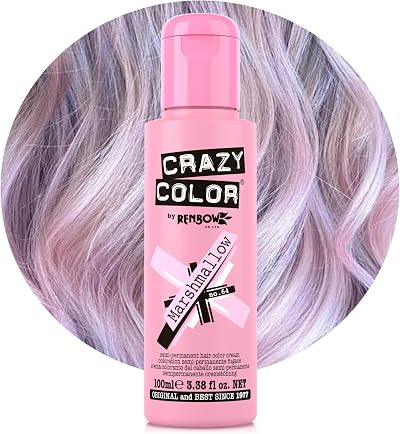 Crazy Color Marshmallow Metallic Hair Dye Dusty Pink 100ml Vegan