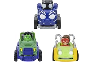 Marvel Spidey and his Amazing Friends 5” Disc Dashers,Little Vehicle 3-Pack - Features Black Panther,Doc Ock,and Hulk - Toys for Kids Ages 3 and Up - Toys Featuring Your Friendly Neighborhood Spideys