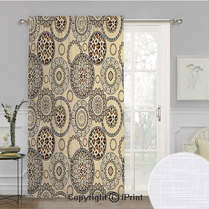 Amazon Com Primitive Extra Wide Chiffon Sheer Curtain African