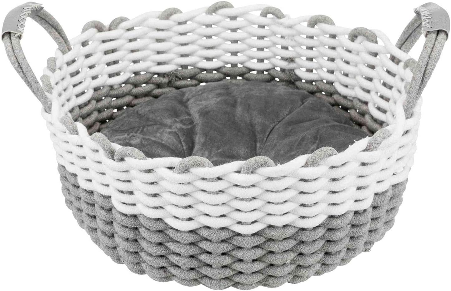 TRIXIE Nabou basket, woven, grau / weiß - Image 4