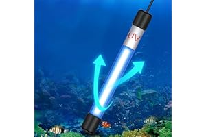 JAHEA Aquarium Clean Light，11W Submersible Light with UV Test Card,Aquarium Water Clean Green Clear Waterproof Clean Lamp for for Sump Pond Filter Tank (11W)