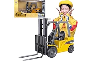 DDLONGDD All-Metal Forklift Model 1:50 Scale - Highly Detailed Construction Toy, Perfect for Collectors and Display, Durable Alloy Material, Ideal Gift