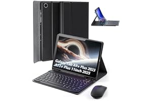 TUNKARMOR for Samsung Galaxy Tab A9+ / A11+ Plus 2023/2025 11 Inch Case with Keyboard (Not Compatible with 8.7 inch) - Built 