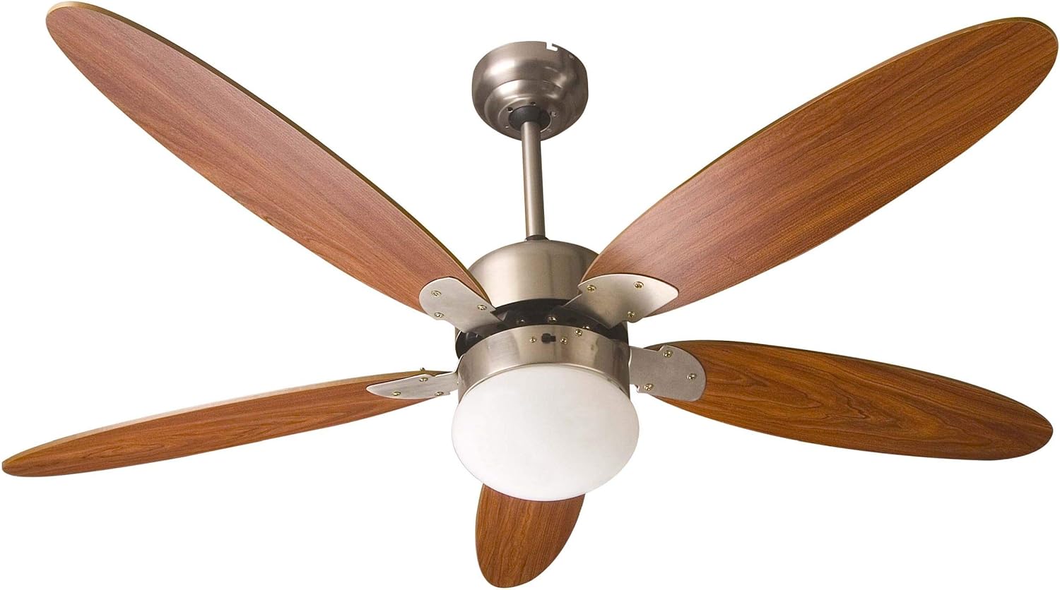 TOO FANC130334WOOD Ventilateur de plafond avec lumière et cinq ailes