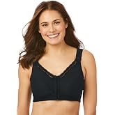 Comfort Choice Front-Close Cotton Wireless Posture Bra | Women's Plus Size