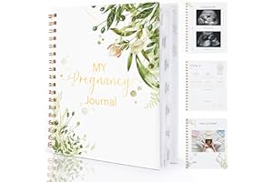 BRAVERIKY Pregnancy Journal with Keepsake Pocket, 190 Pages Hardcover Pregnancy Book, Weekly Pregnancy Planner with Calendar, Capture Every Milestone of Mom & Baby, Pregnancy Journals Memory Book for First Time Moms