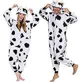 Funziez! Adult Onesie Halloween Costume Animal Dinosaur Shark Unisex Plush One Piece Cosplay Suit for Adults, Men and Women