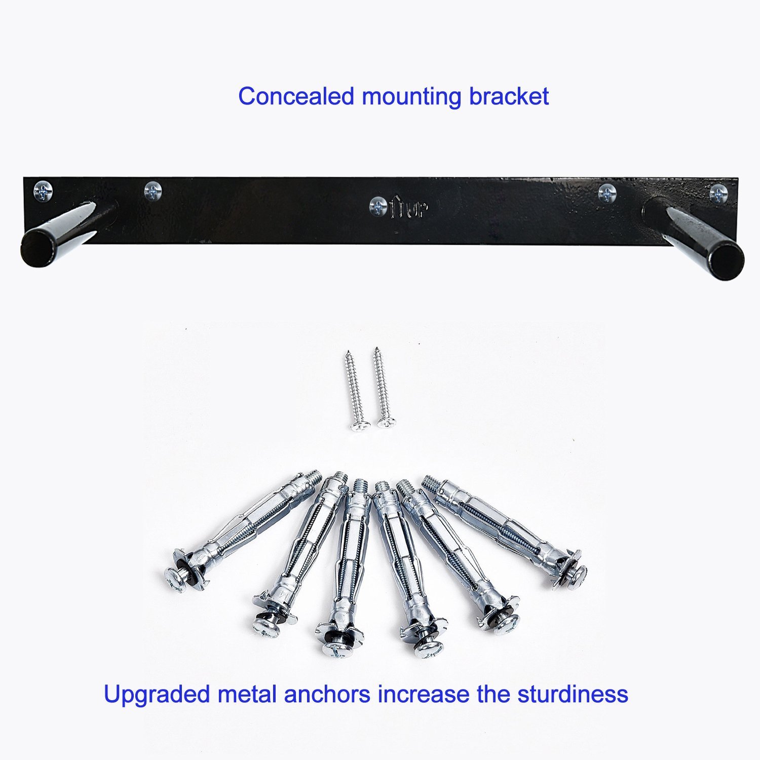 WELLAND 2" Thickness Mission Floating Wall Shelf,Approx 36-inch Length, White