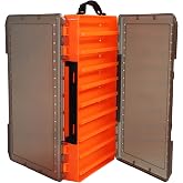 Uxwuy Fishing Lure Box Double Sided Tackle Box 18 Compartment Lure Box 3700 Tackle Tray Crankbait Storage Spinner Bait Tackle Box Large Bait Box