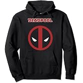 Marvel Comics Retro Classic Deadpool Mesh Style Logo Pullover Hoodie